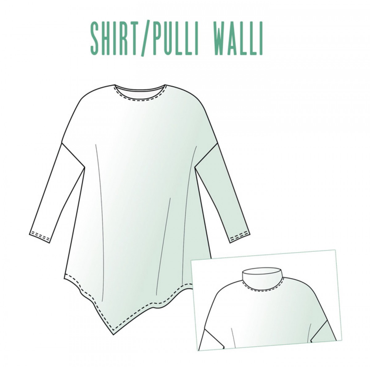 Papierschnittmuster Shirt/Pulli Walli